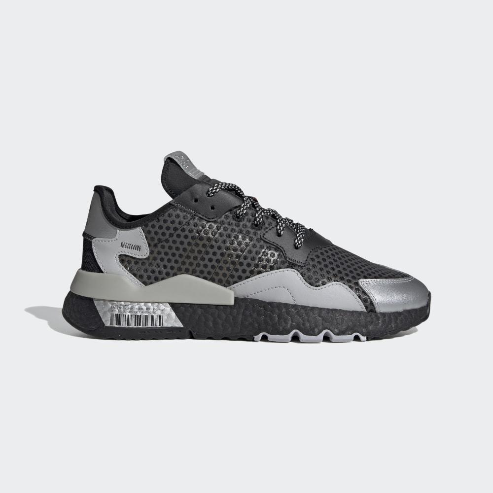 Originals Adidas NITE JOGGER Barbati Romania - Negrii/Argintii Metal/Gri EF5407